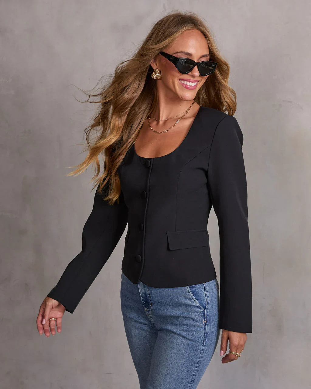 Take Charge Collarless Blazer