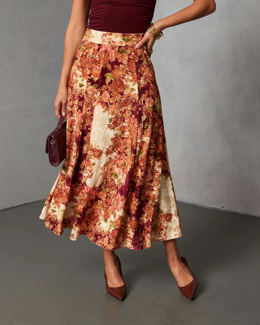 Bahia Bloom Printed Maxi Skirt