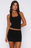 The Fast Life Halter Top Black