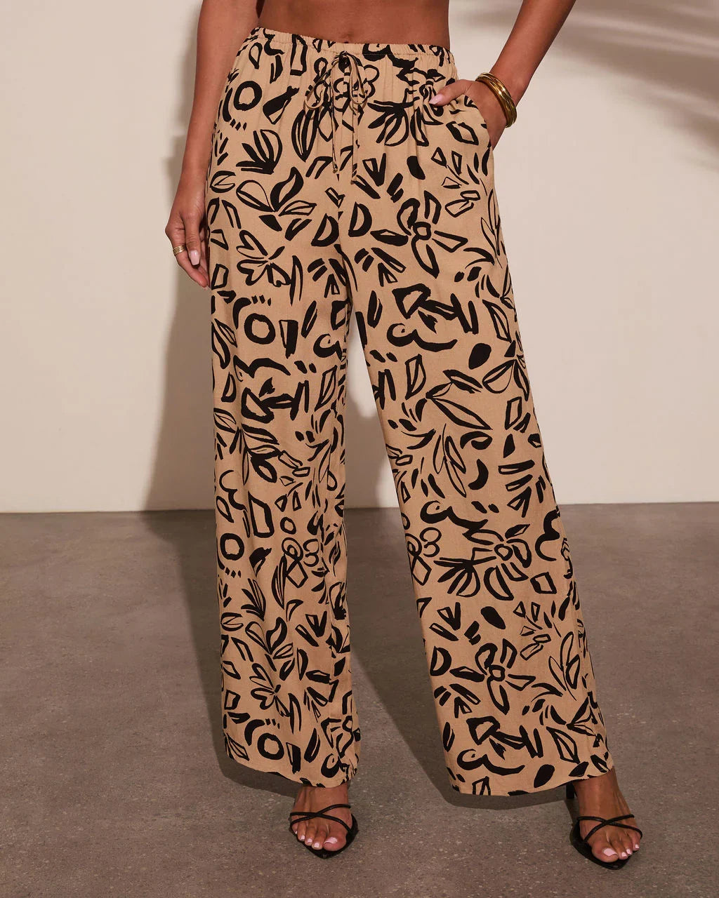 Carriena Abstract Print Pants