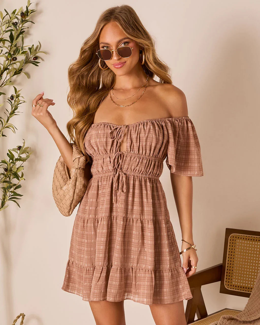 Pure Essence Tiered Babydoll Dress