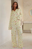 Pillow Talk Printed Long Sleeve Pyjama Set Fruit Salad
