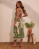 Palm Paradise Printed Midi Dress