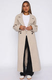 Winter Holiday Oversized Coat Oat