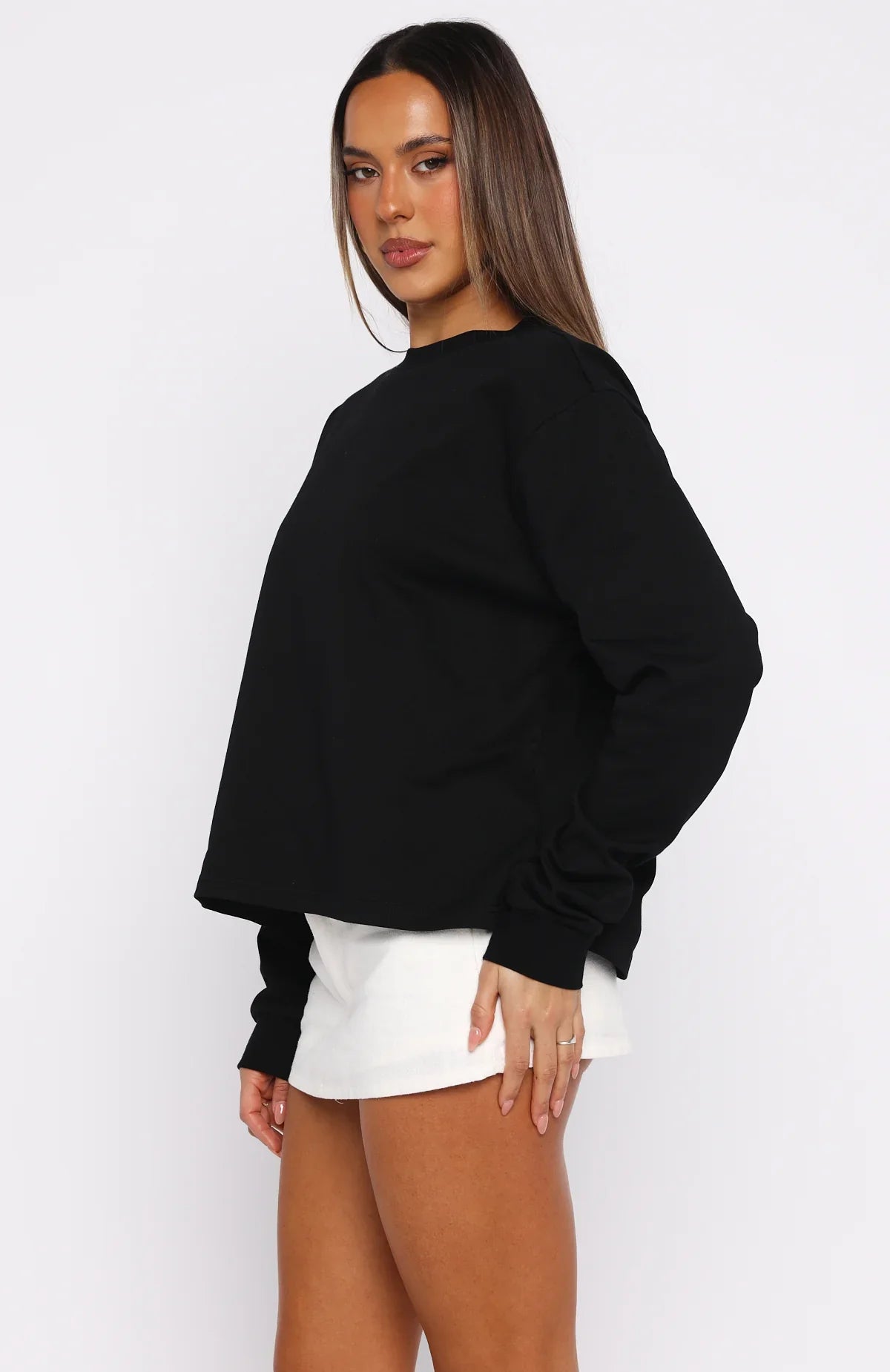 Staying Ahead Long Sleeve Tee Black