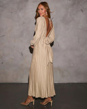 Eternal Grace Plisse Maxi Dress