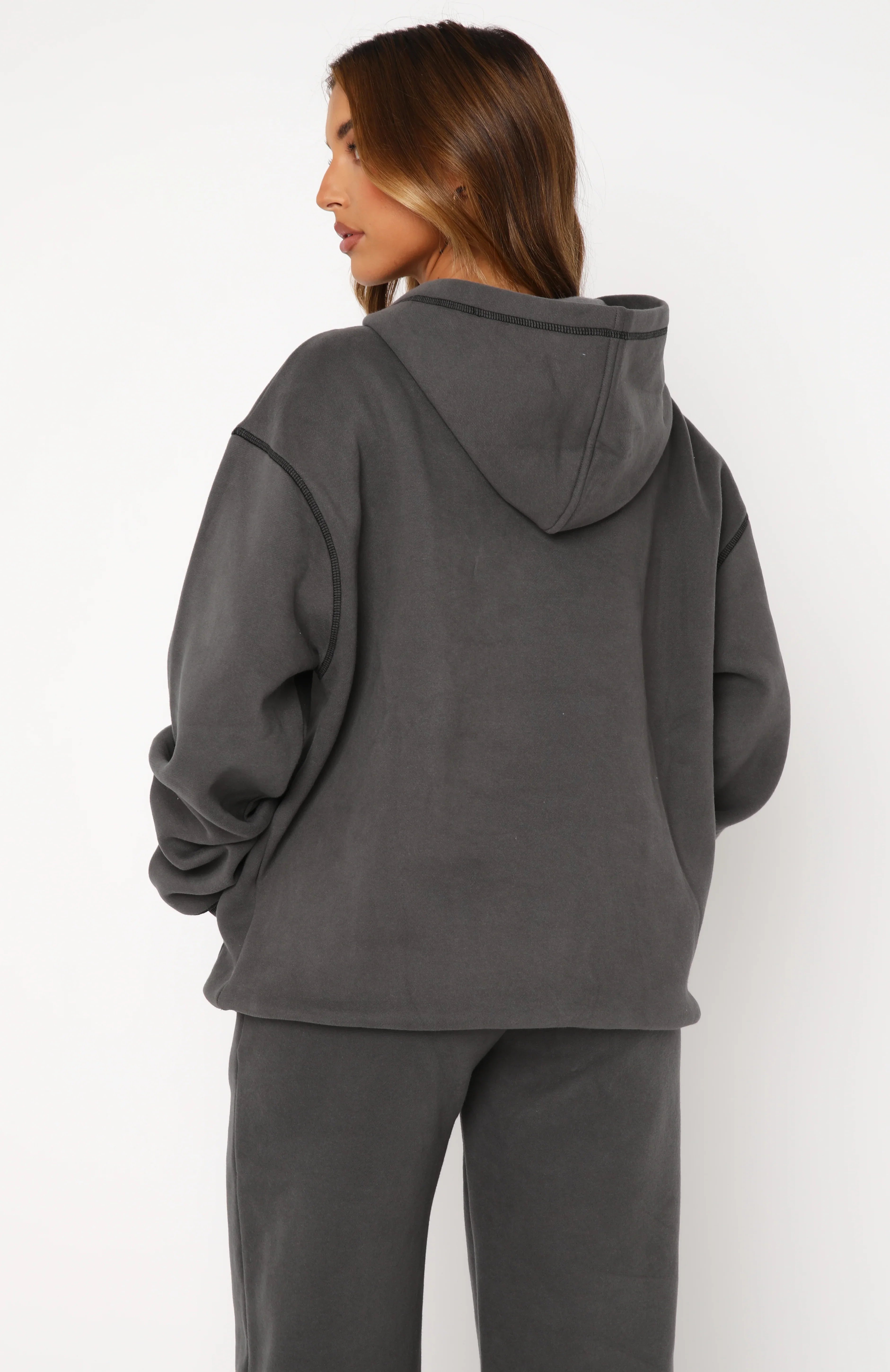 Instant Attraction Oversized Hoodie Charcoal