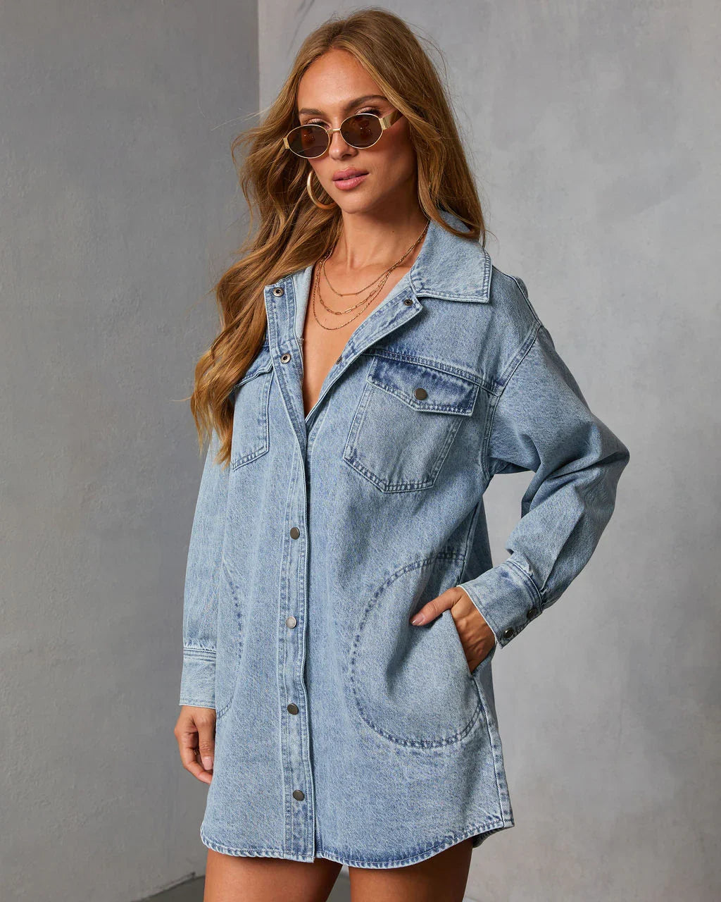 Tawnelle Denim Mini Dress