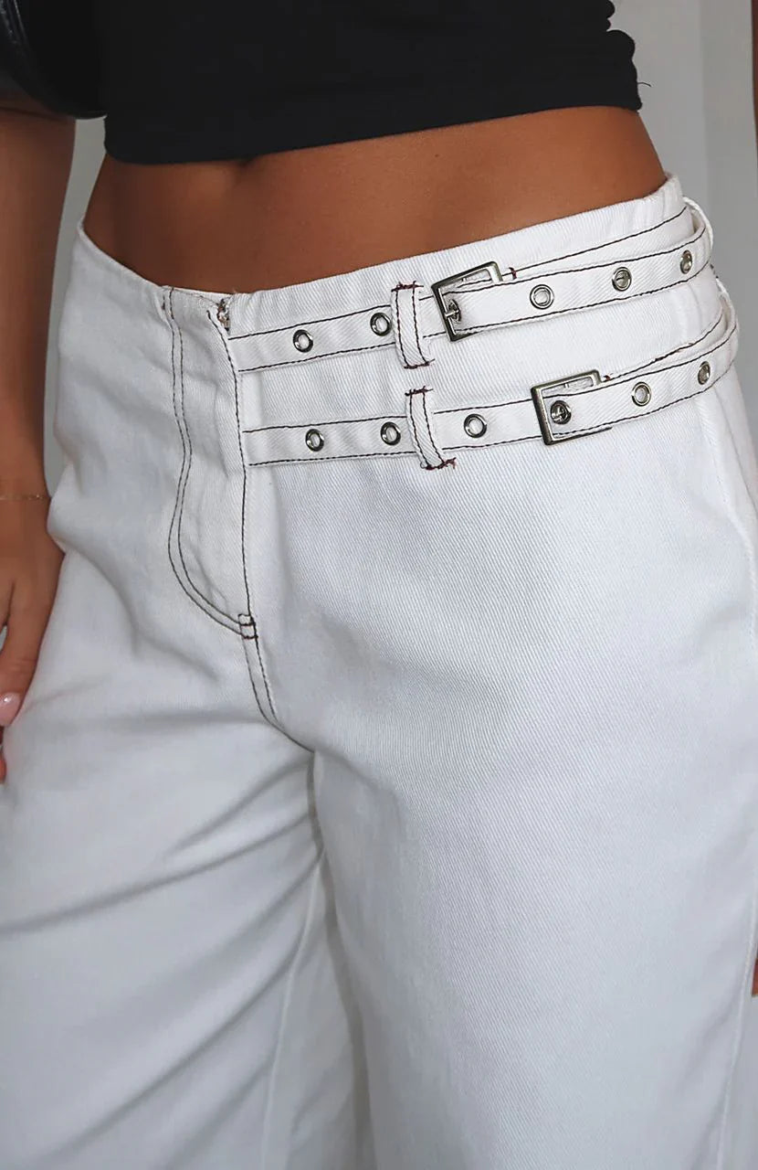No Second Chances Pants Cream