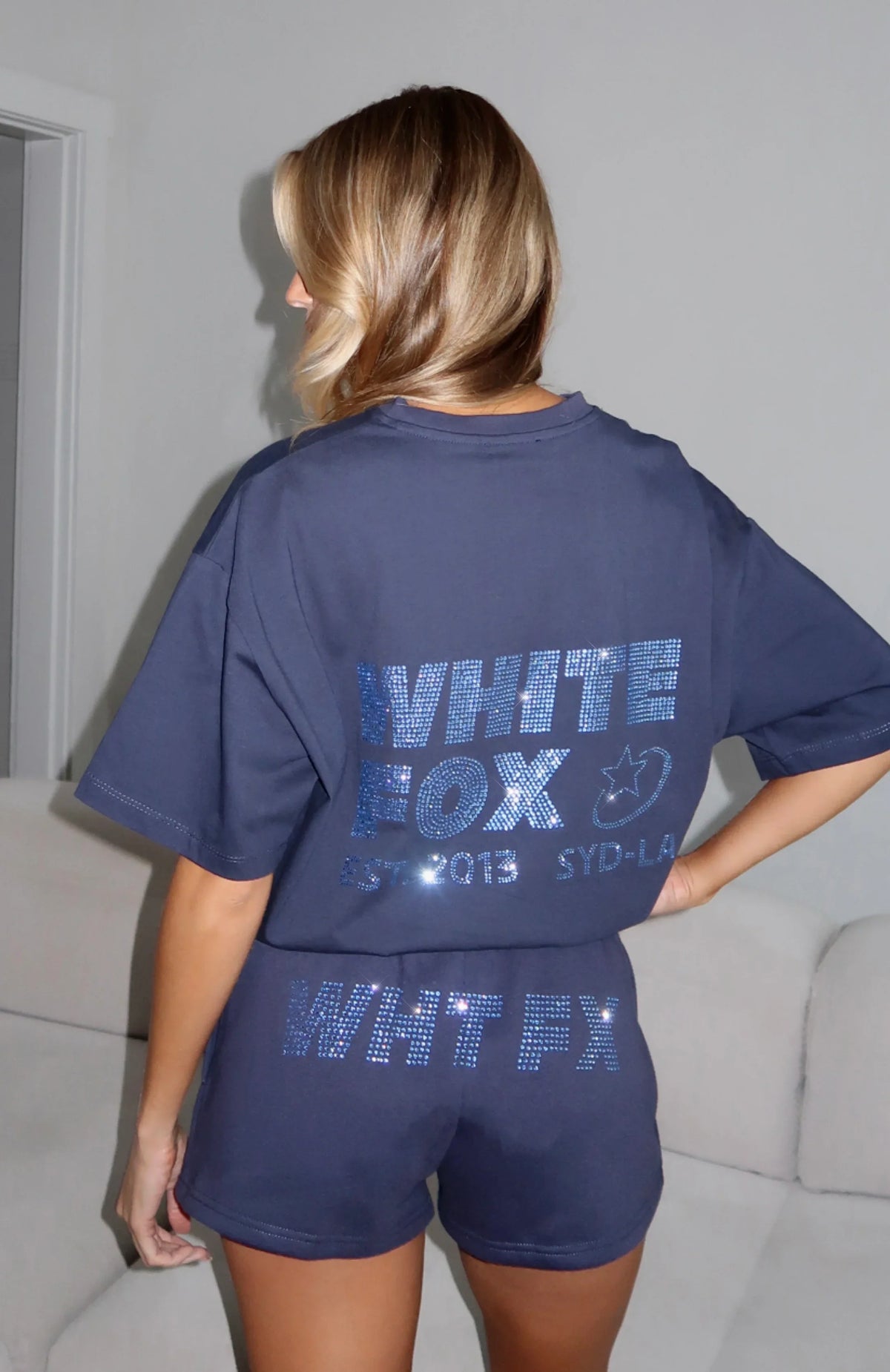 Always Shining Oversized Tee Navy