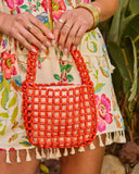 Sweet Retreat Beaded Top Handle Bag