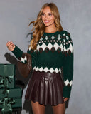 Senie Chunky Knit Fair Isle Sweater
