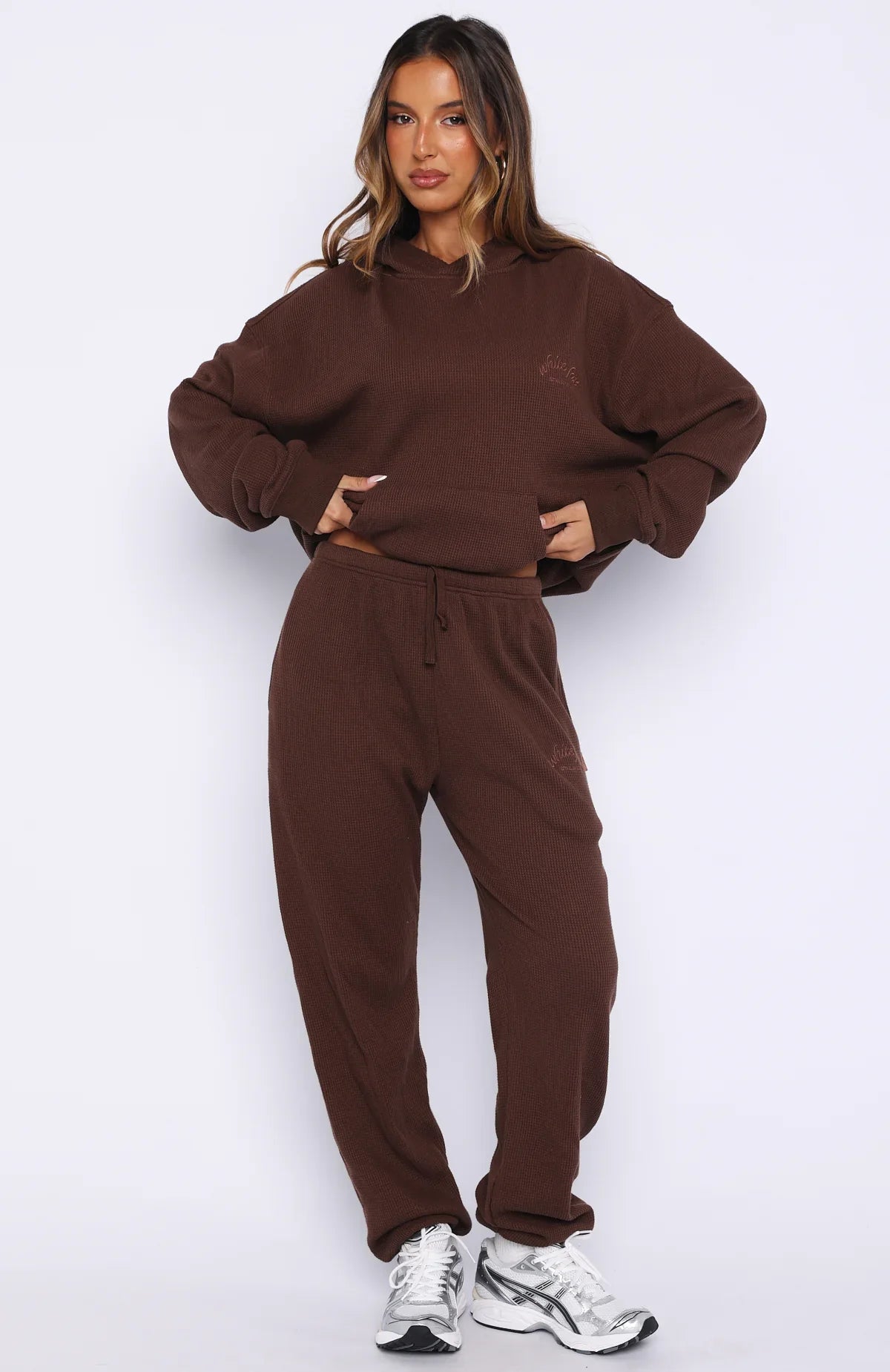 Moving Out Waffle Sweatpants Chocolate