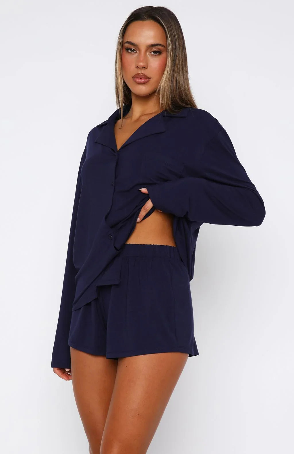 Dreamscape Long Sleeve Pyjama Set Navy