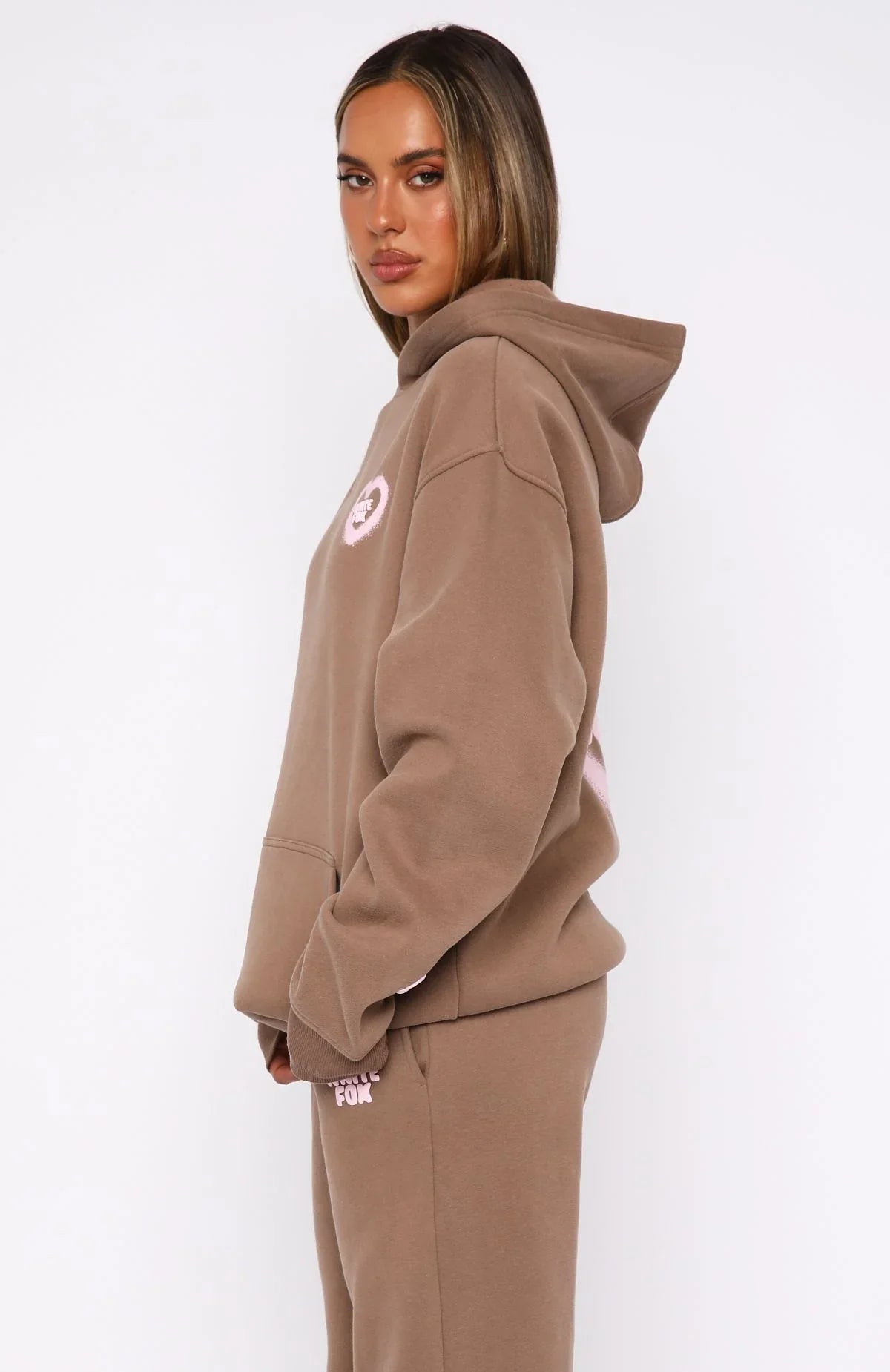 11th Street City Girl At Heart Oversized Hoodie Cinnamon Bun