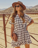 Balinda Plaid Mini Dress