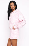 Hiding Away Lounge Shorts Pink Camo