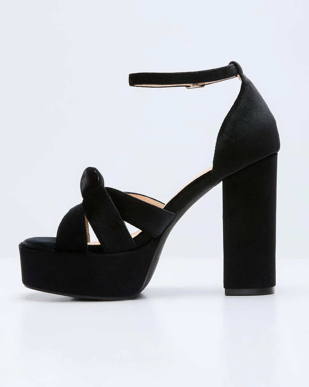 Evening Proper Velvet Platform Heels