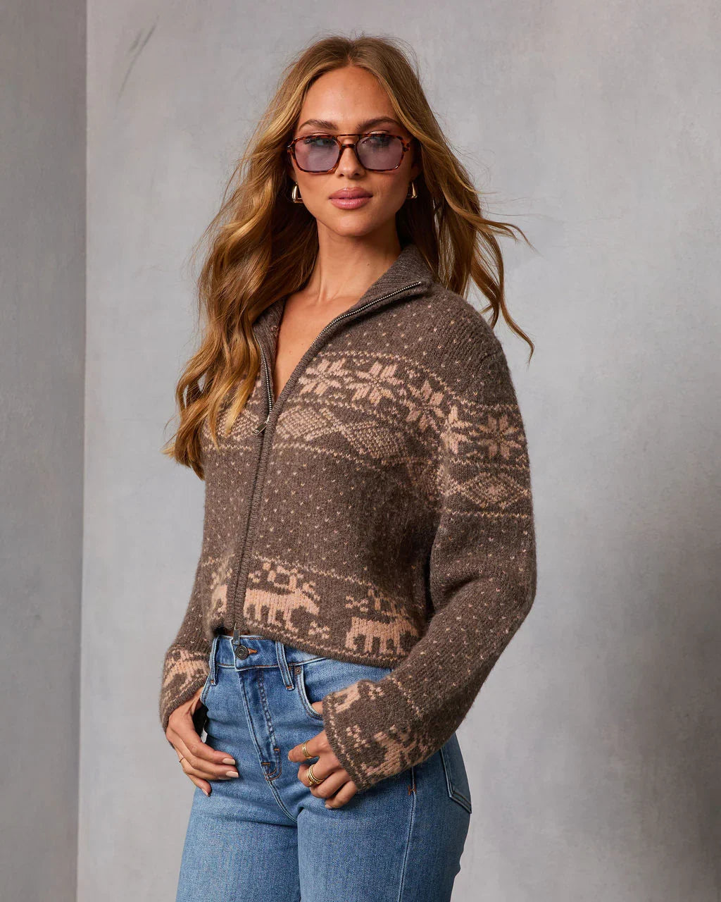 Alpine Snow Novelty Fair Isle Sweater