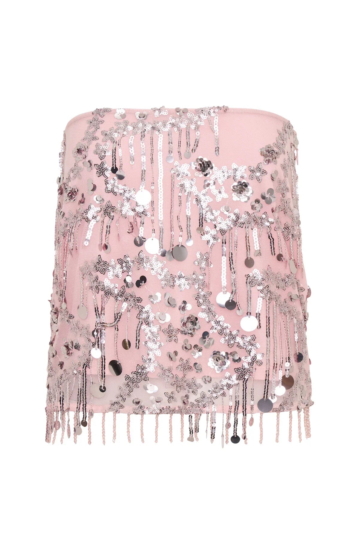 Disco Baby Beaded Mini Skirt Baby Pink