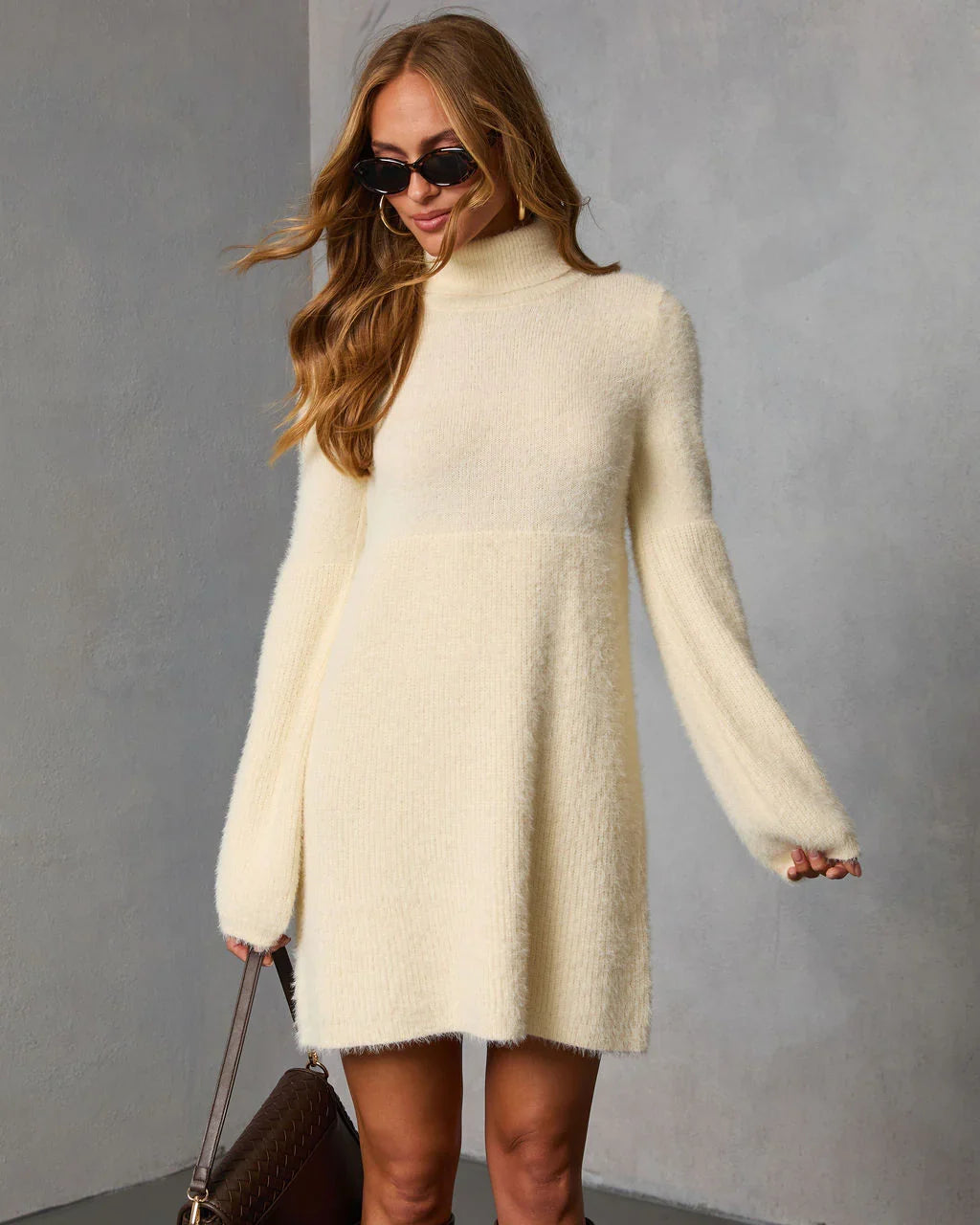 Jesiel Turtleneck Mini Sweater Dress