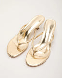 Jasina Metallic Heeled Sandal