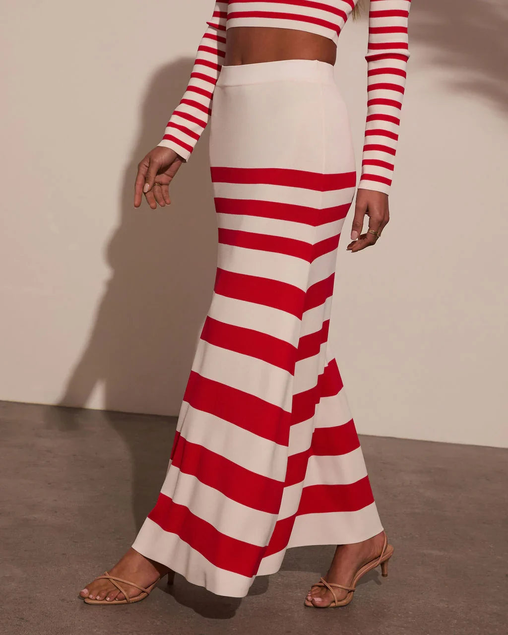 Montez Striped Maxi Skirt