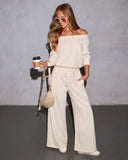 Dream A Little Off the Shoulder Jumpsuit