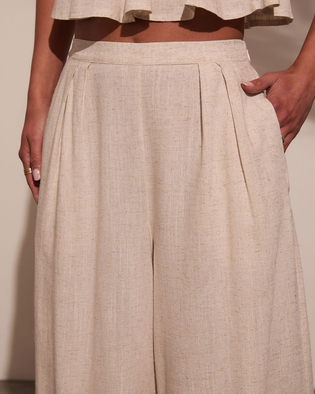 Pipper Pleated Linen Pant