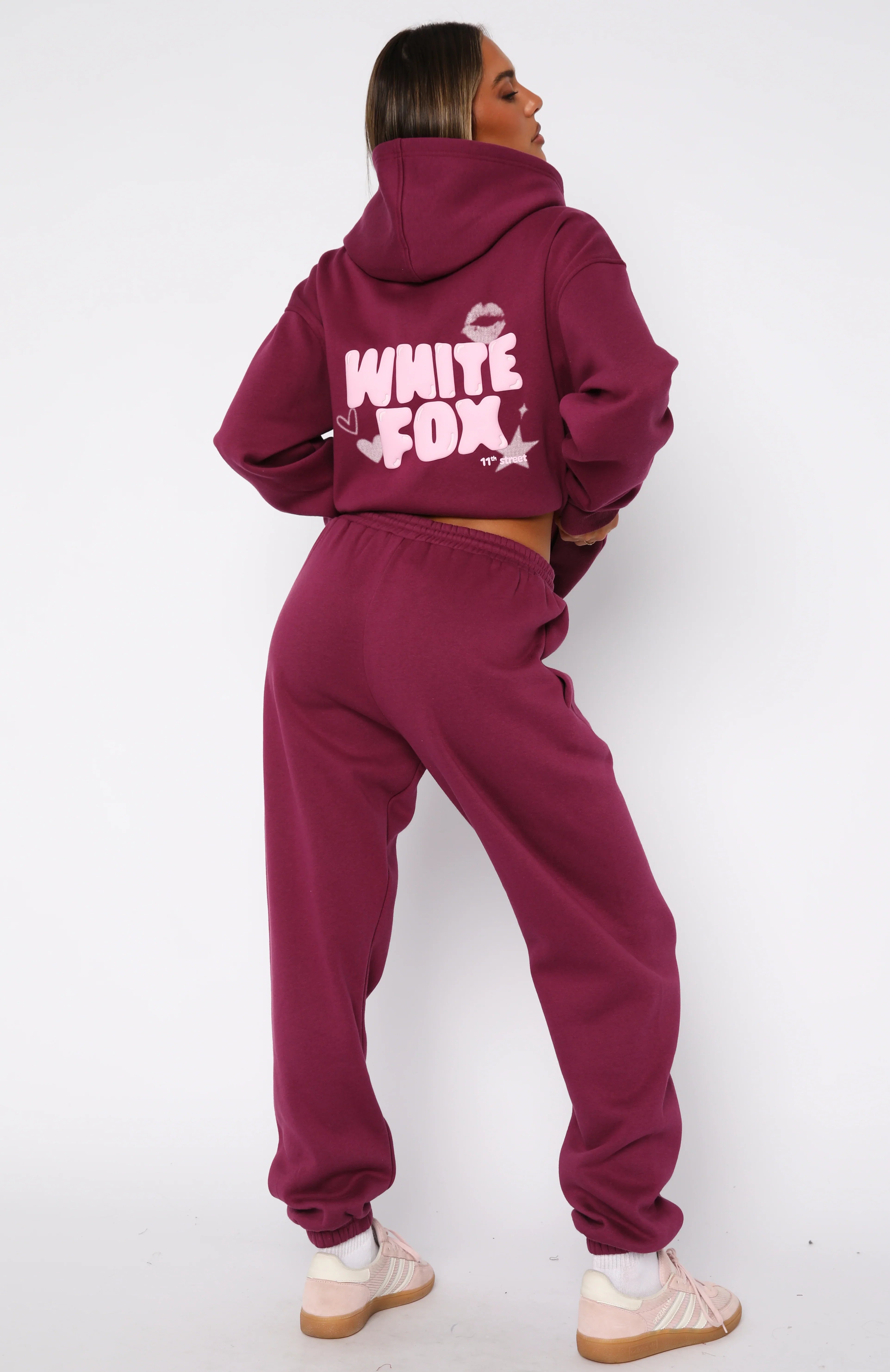 11th Street Sweet Kisses Sweatpants Very Berry