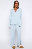 Pillow Talk Long Sleeve Pyjama Set Dusty Blue