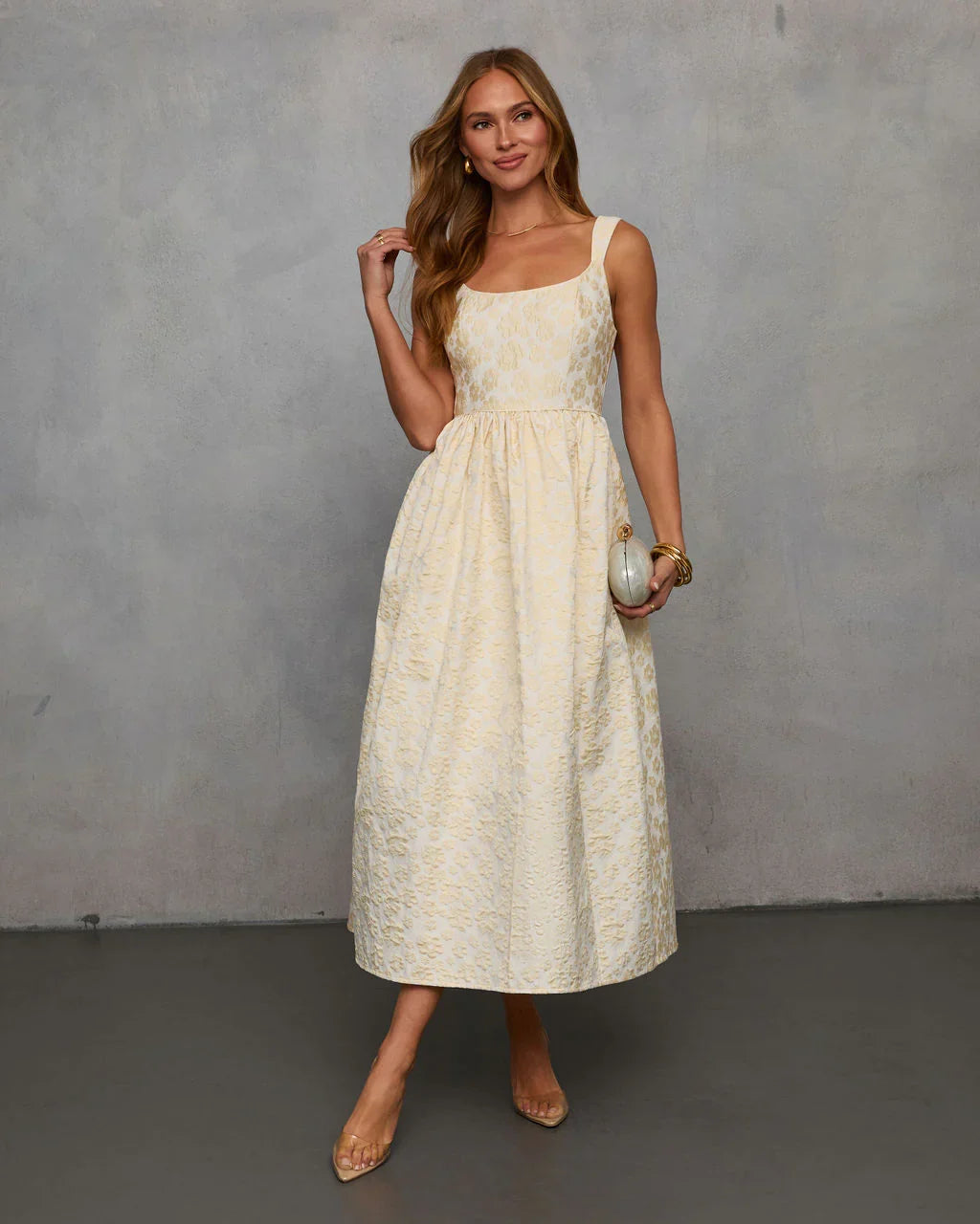 Samar Fit And Flare Midi Dress