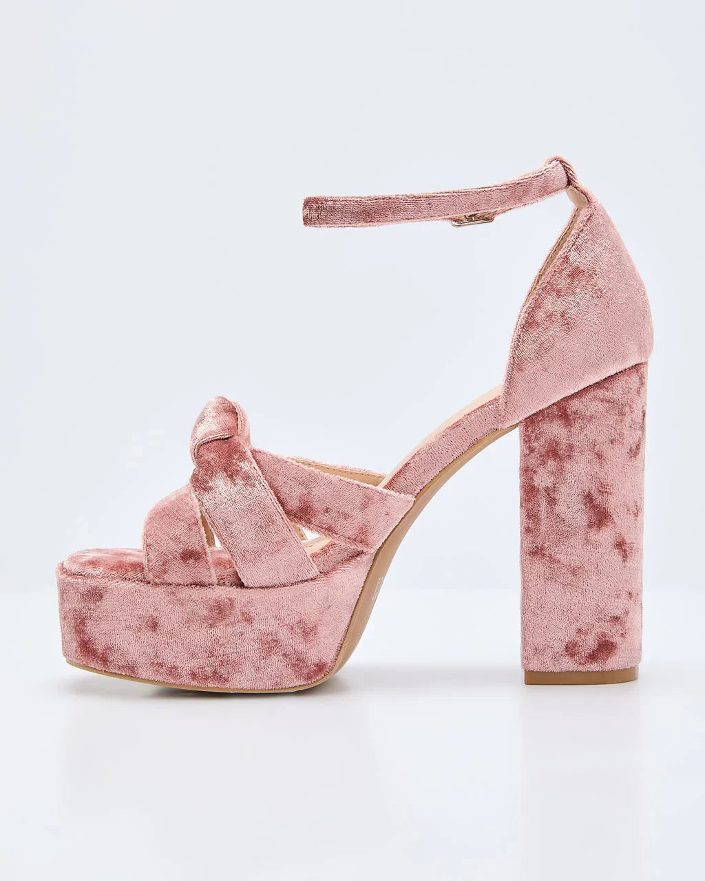Evening Proper Velvet Platform Heels