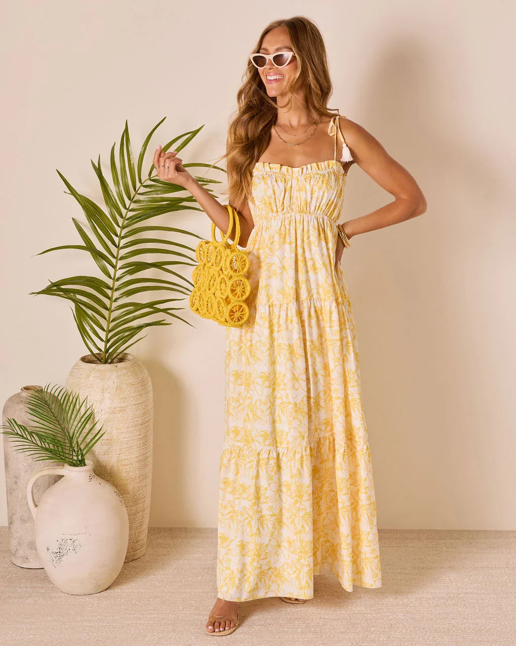 Scenic Views Tiered Floral Maxi Dress