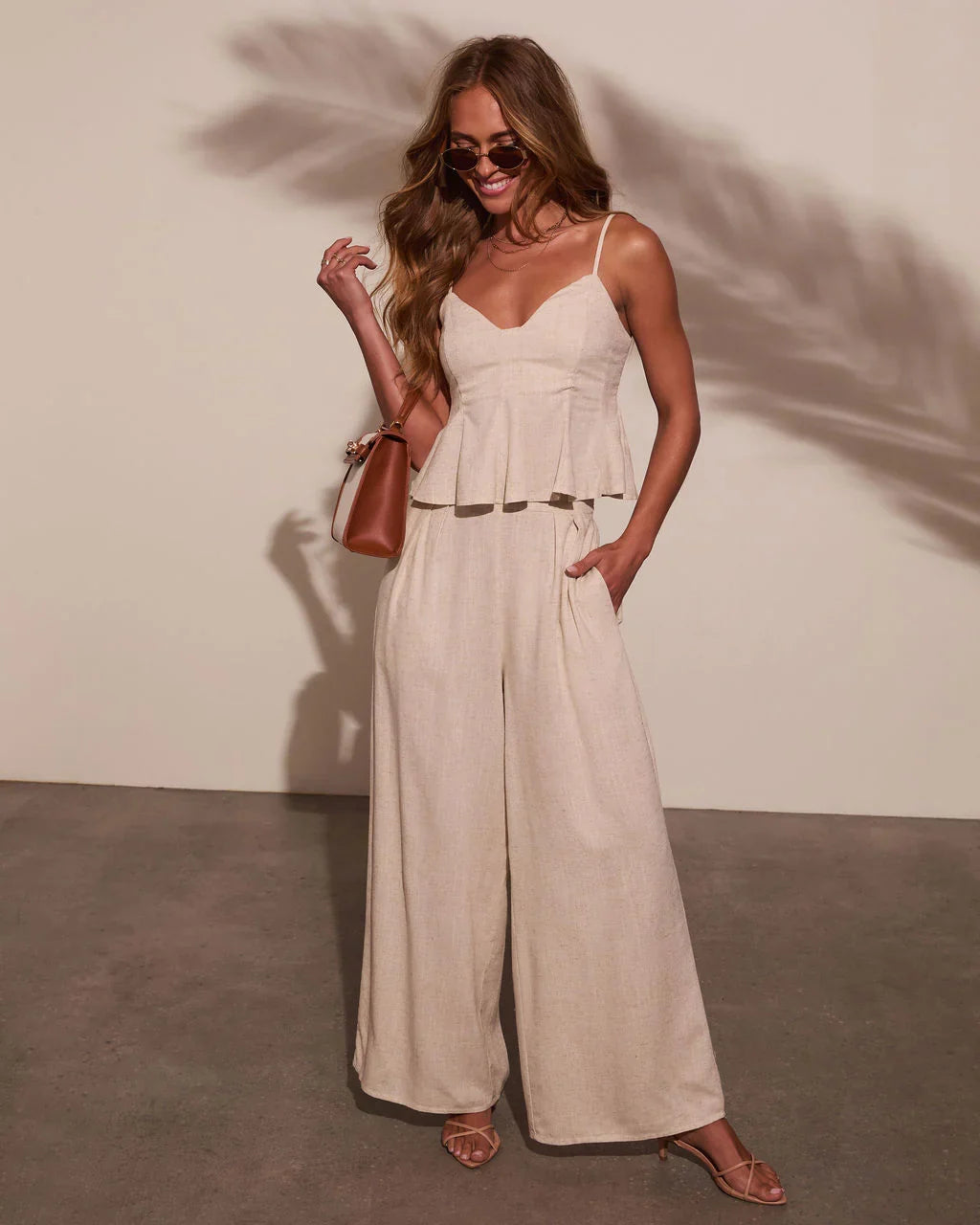 Pipper Pleated Linen Pant