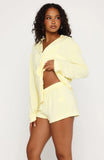 Airplane Mode Modal Pyjama Top Lemon