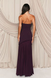 Sending My Best Strapless Maxi Dress Burgundy