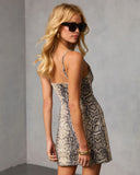 Jolin Animal Print Mini Dress