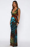 Amore Maxi Dress Teal Mirage