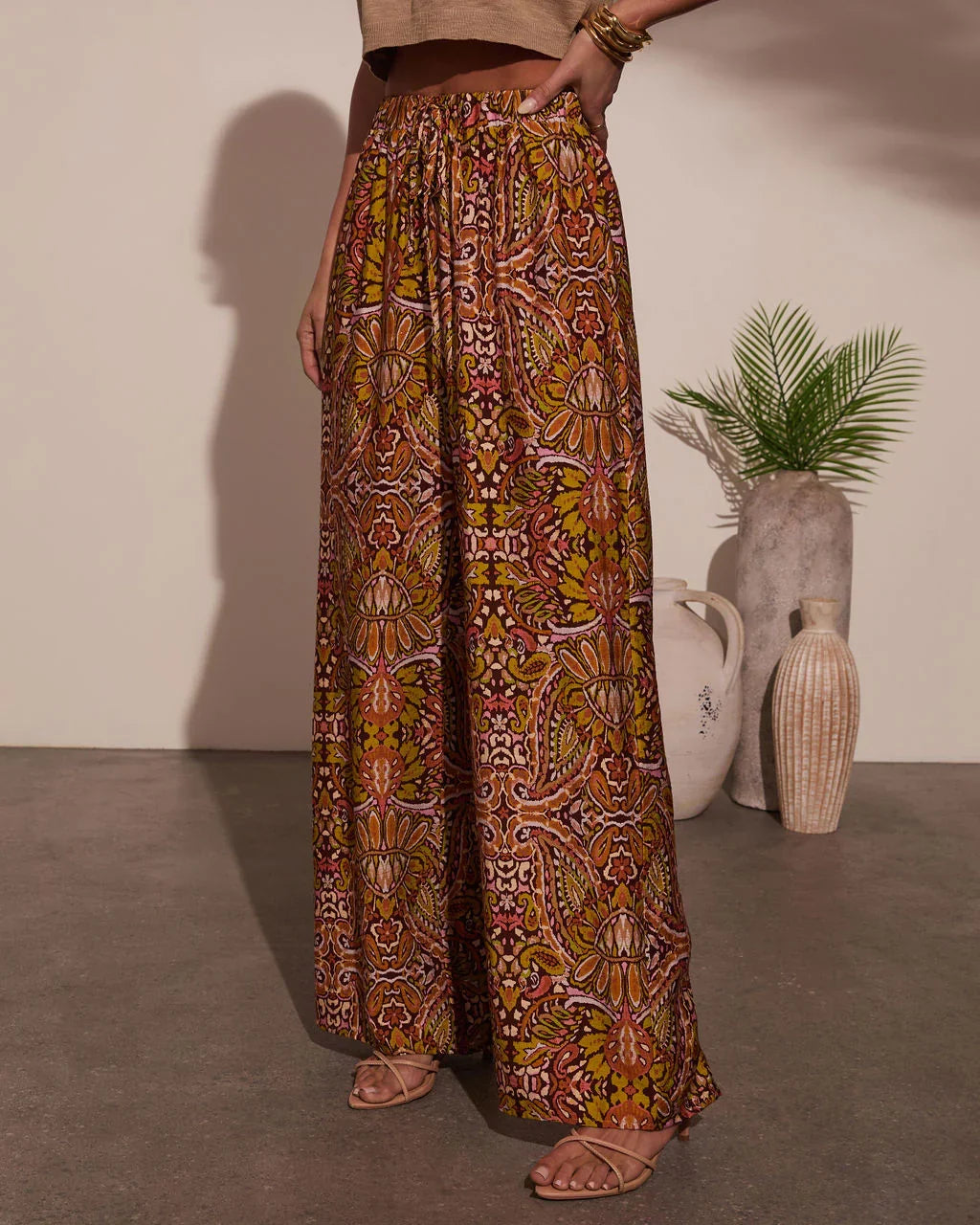 Sun Kissed Paisley Print Pants