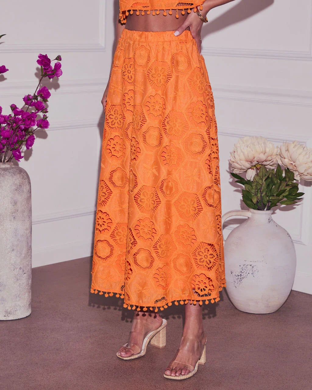 As You Are Embroidered Maxi Skirt
