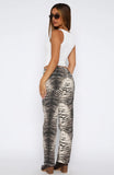 Valerie Low Rise Straight Leg Jeans Tiger Mirage