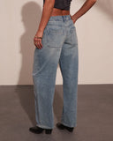 Emrie Rigid Mid Rise Barrel Leg Jeans