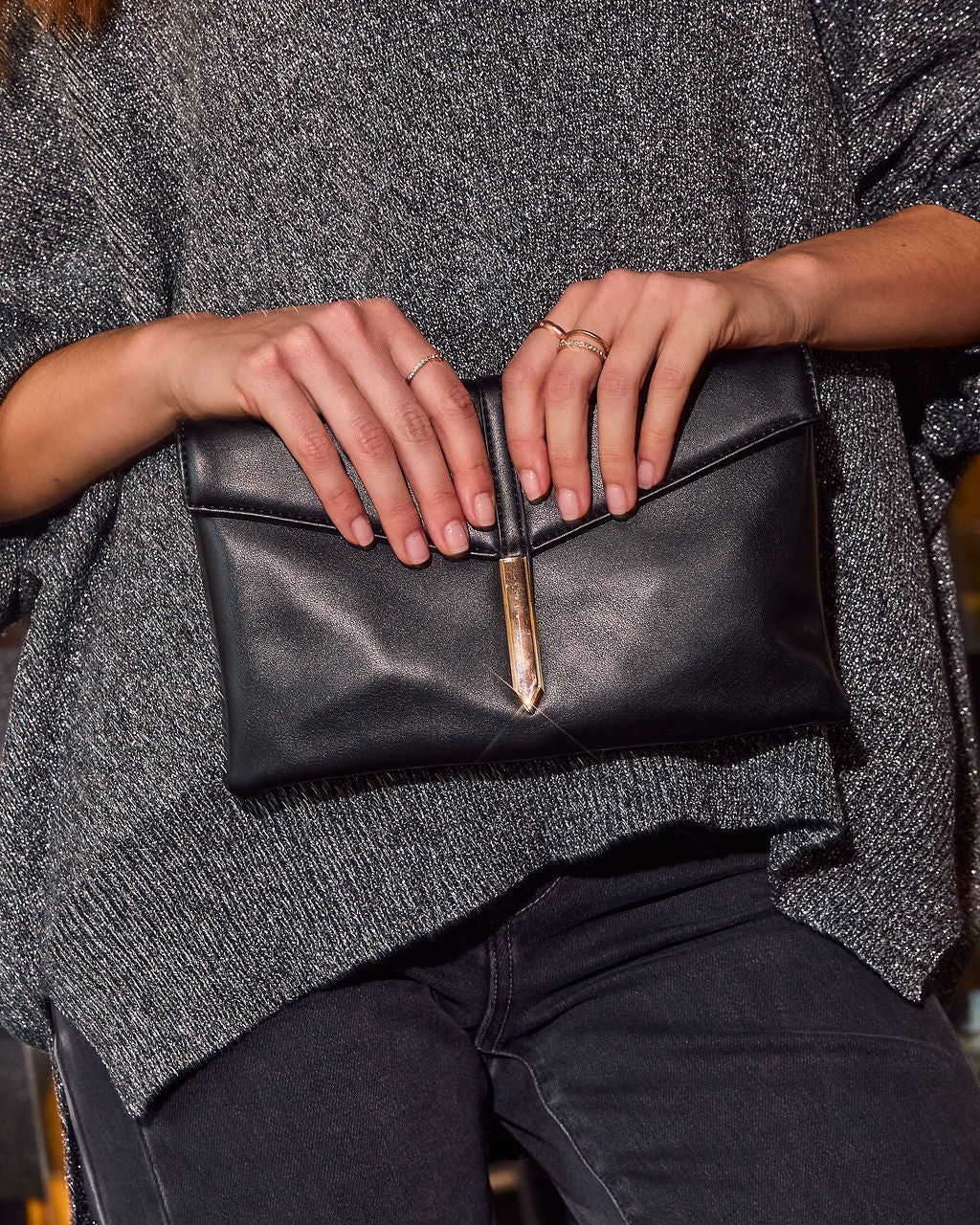 Cheswick Foldover Vegan Leather Clutch