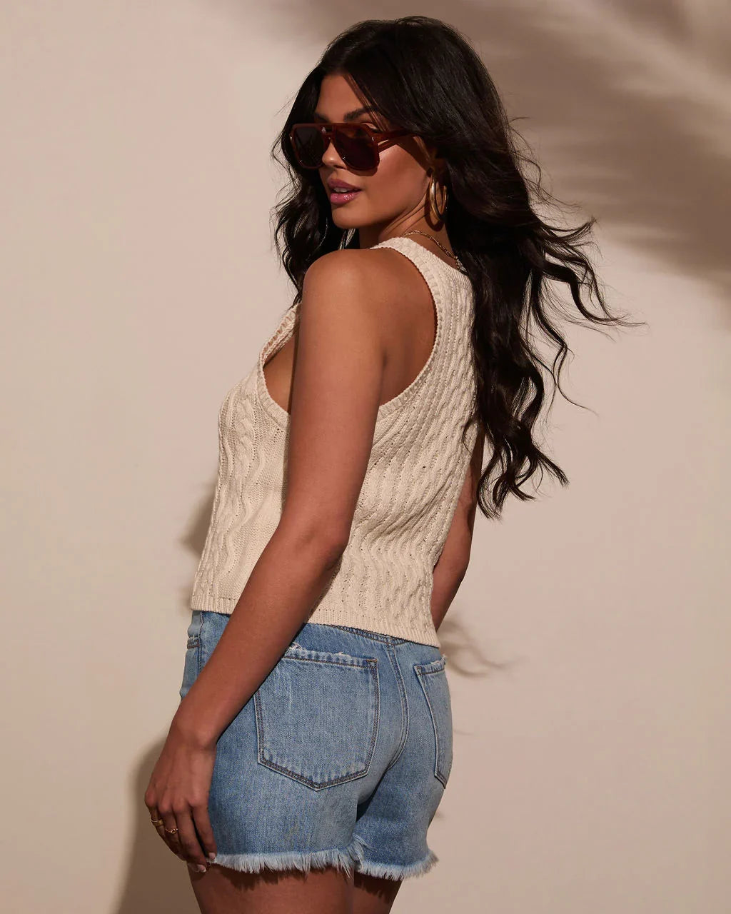 Brynley Cable Knit Top