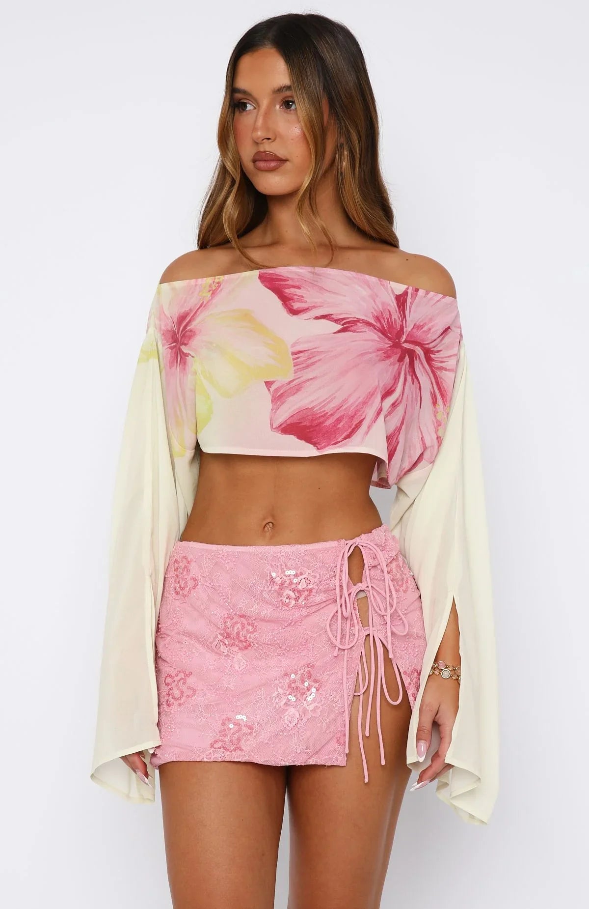 Desert Drifts Long Sleeve Top Oasis Bloom