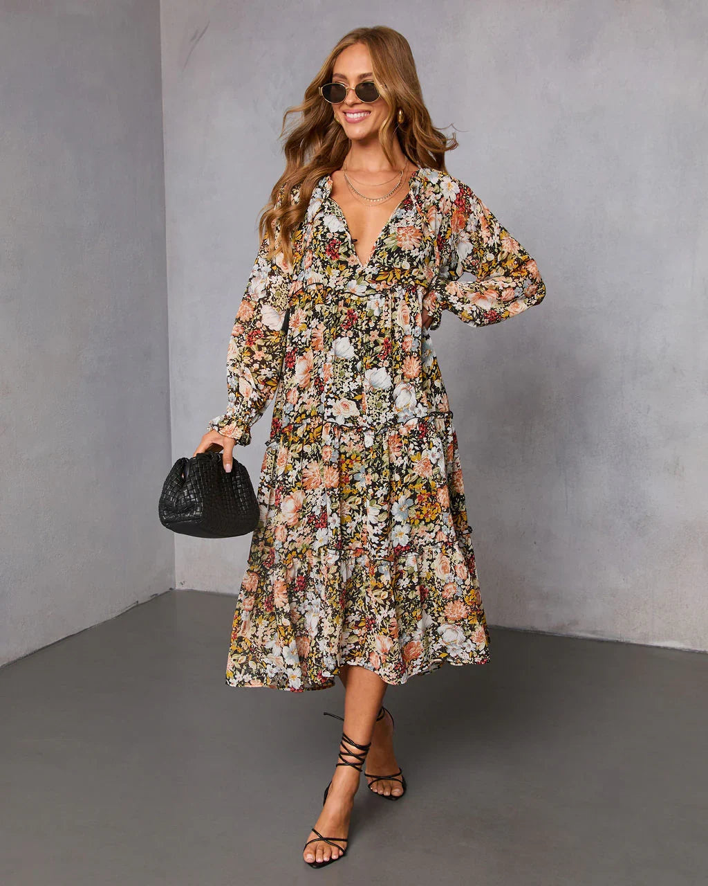 Ronda Tiered Midi Dress