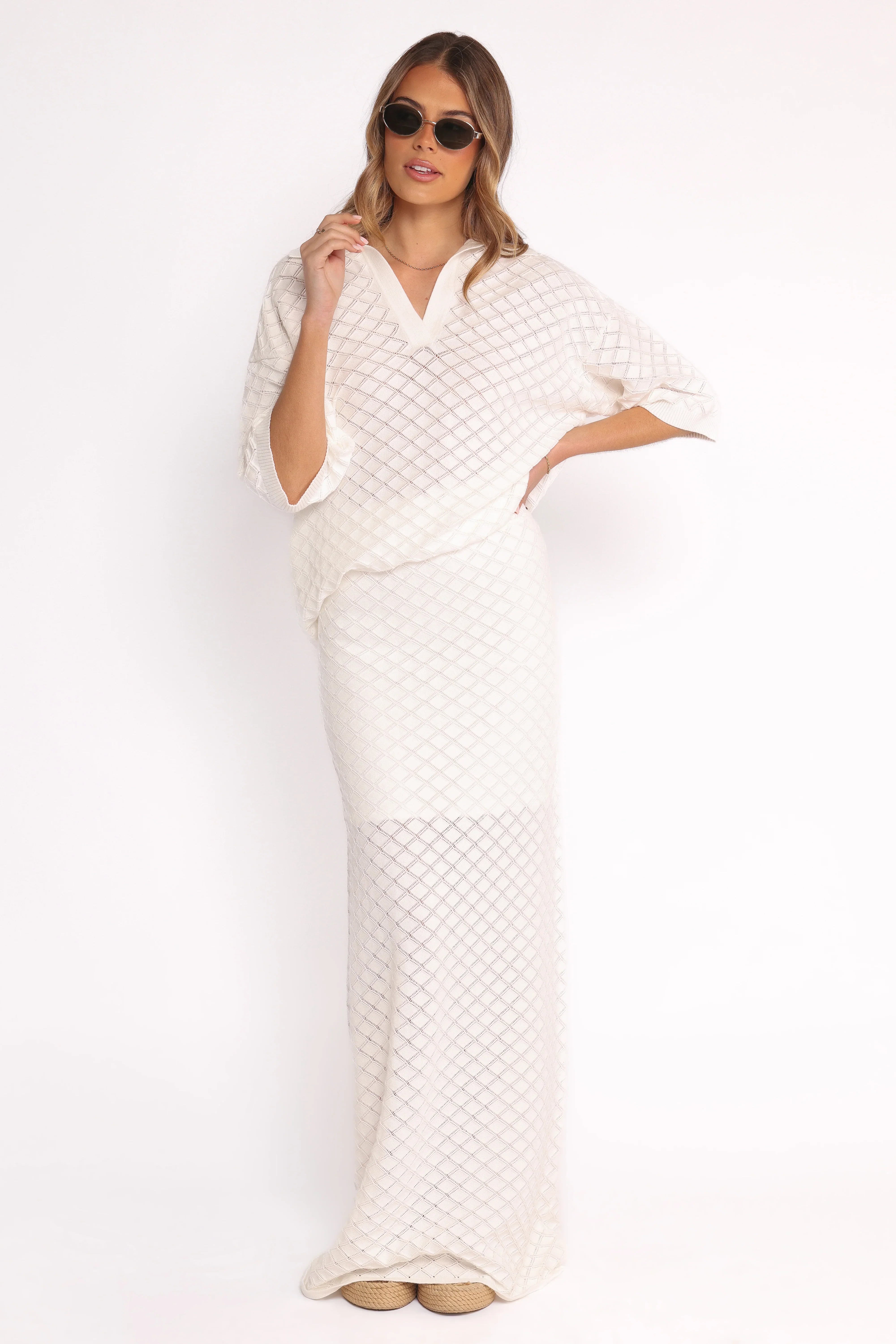 Meera Top White