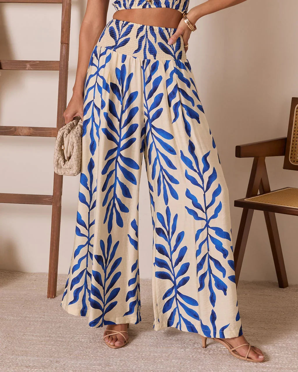 Reynah Tropical Wide Leg Pant