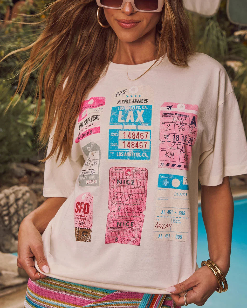 Travel Ticket Short Sleeve Graphic Tee